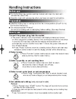 Preview for 10 page of Panasonic NB-W250 Operating Instructions Manual