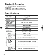 Preview for 18 page of Panasonic NB-W250 Operating Instructions Manual