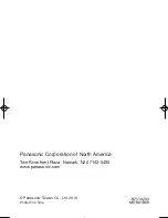 Preview for 20 page of Panasonic NB-W250 Operating Instructions Manual