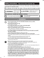 Preview for 8 page of Panasonic NBG110P Operating Instructions Manual