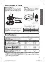 Preview for 17 page of Panasonic NC-BG3000 Operating Instructions Manual