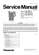 Panasonic NC-DK1-B Service Manual preview