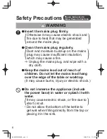 Preview for 6 page of Panasonic NC-DK1 Operating Instructions Manual