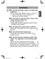 Preview for 7 page of Panasonic NC-DK1 Operating Instructions Manual