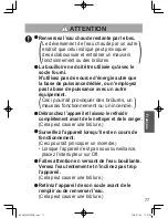 Preview for 77 page of Panasonic NC-DK1 Operating Instructions Manual