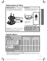 Preview for 17 page of Panasonic NC-EG2200 Operating Instructions Manual