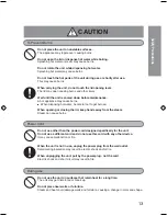 Предварительный просмотр 13 страницы Panasonic NC-EH22P Operating Instructions Manual