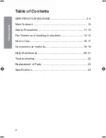 Preview for 2 page of Panasonic NC-EH22PC Operating Instructions Manual