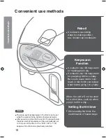 Preview for 18 page of Panasonic NC-EH22PC Operating Instructions Manual