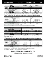 Preview for 44 page of Panasonic NC-ER22N Operating Instructions Manual