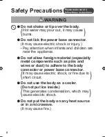 Preview for 8 page of Panasonic NC-GK1 Operating Instructions Manual