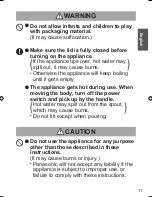 Preview for 11 page of Panasonic NC-GK1 Operating Instructions Manual