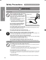 Предварительный просмотр 12 страницы Panasonic NC-HU301P Operating Instructions Manual