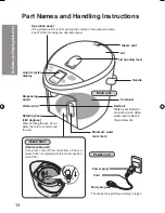 Предварительный просмотр 14 страницы Panasonic NC-HU301P Operating Instructions Manual