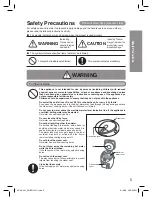 Предварительный просмотр 5 страницы Panasonic NC-HU401P Operating Instructions Manual