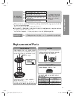 Предварительный просмотр 17 страницы Panasonic NC-HU401P Operating Instructions Manual