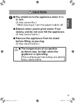 Предварительный просмотр 16 страницы Panasonic NC-SK1 Operating Instructions Manual