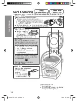 Предварительный просмотр 14 страницы Panasonic NC-SU403P Operating Instructions Manual