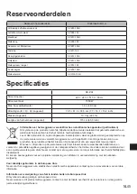 Preview for 135 page of Panasonic NC-ZA1 Operating Instructions Manual