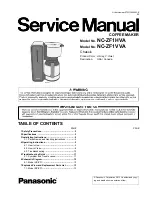 Panasonic NC-ZF1HVA Service Manual preview