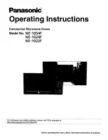 Panasonic NE-1022F User Manual preview