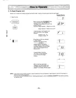 Preview for 16 page of Panasonic NE-1024 Operating Instructions Manual