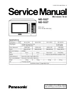 Preview for 1 page of Panasonic ne-1037 BTQ Service Manual