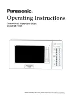 Panasonic NE-1056 Operating Instructions Manual preview