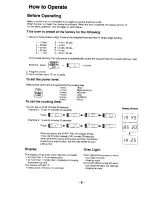 Preview for 8 page of Panasonic NE-1064 Operating Instructions Manual