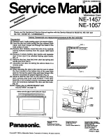 Preview for 27 page of Panasonic NE-1457 Service Manual