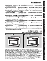 Panasonic NE-1643 Operating Instructions Manual preview