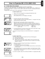 Preview for 23 page of Panasonic NE-1643 Operating Instructions Manual