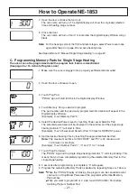 Preview for 21 page of Panasonic NE-1843 Operating Instructions Manual