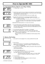 Preview for 22 page of Panasonic NE-1843 Operating Instructions Manual