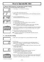 Preview for 24 page of Panasonic NE-1843 Operating Instructions Manual