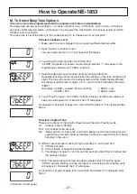 Preview for 27 page of Panasonic NE-1843 Operating Instructions Manual