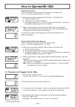 Preview for 28 page of Panasonic NE-1843 Operating Instructions Manual