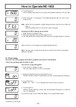 Preview for 29 page of Panasonic NE-1843 Operating Instructions Manual