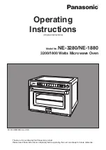 Panasonic NE-1880 Operating Instructions Manual preview