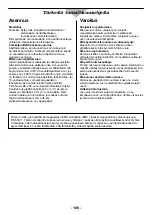 Preview for 110 page of Panasonic NE-2156-2 Operating Instructions Manual