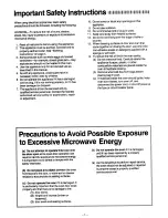 Preview for 3 page of Panasonic NE-671 Operating Instructions Manual