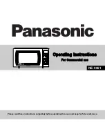 Предварительный просмотр 1 страницы Panasonic NE-9051 Operating Instructions Manual