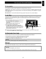 Preview for 27 page of Panasonic NE-C1475 Operating Instructions Manual