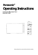 Panasonic NE1064T - COMMERCIAL MICROWAVE Operating Instructions Manual preview