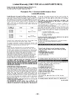 Preview for 38 page of Panasonic NE12521 Operating Instructions Manual