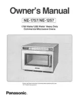 Preview for 1 page of Panasonic NE1257 - COMMERCIAL MICROWAVE Owner'S Manual