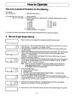 Предварительный просмотр 8 страницы Panasonic NE1257A - COMM. MICROWAVE Owner'S Manual