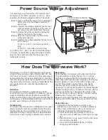 Preview for 5 page of Panasonic NE2157R - COMMERCIAL MICROWAVE OVEN Operating Instructions Manual