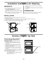 Preview for 15 page of Panasonic NE2157R - COMMERCIAL MICROWAVE OVEN Operating Instructions Manual