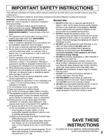 Preview for 3 page of Panasonic NEDF20G - COMMERCIAL MICROVEN Operating Instructions Manual